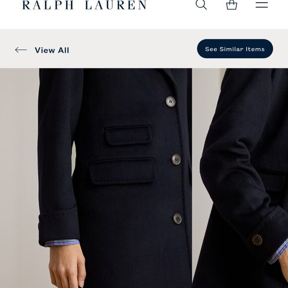 Wool-Blend Reefer Coat - Picture 5 of 5